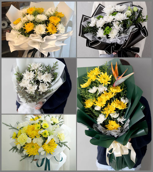 江苏盐城东台市富安镇白事花束代送